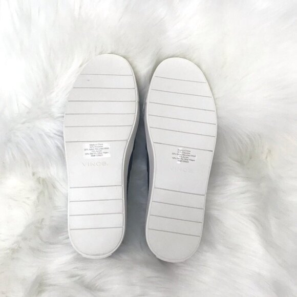 NIB Vince Blair Slip On Sneakers Navy Tweed Sz 9.5 - Picture 8 of 8